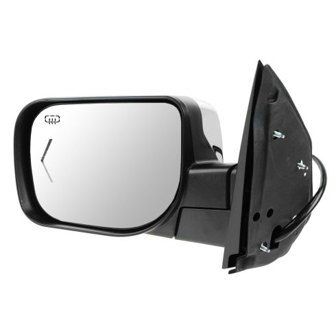 08-10 QX56, 08-12 Armada, Titan Power, Heated, Puddle Light, Memory, Chevron TS Chrome Cap Mirror LH