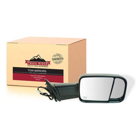 12 Ram 1500, 2500, 3500 Power Heated Puddle Light Signal Texured Black Tow (Flip Up) Mirror RH (TR)