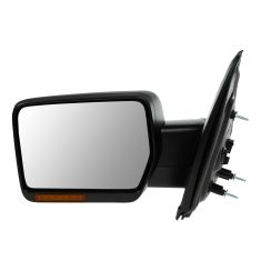 09-10 Ford F150 Power, Heated, w/Turn Signal Black Textured Mirror LH