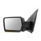 09-10 Ford F150 Power, Heated, Power Folding, w/Turn Sig, Memory, Puddle Light Chrome Mirror LH