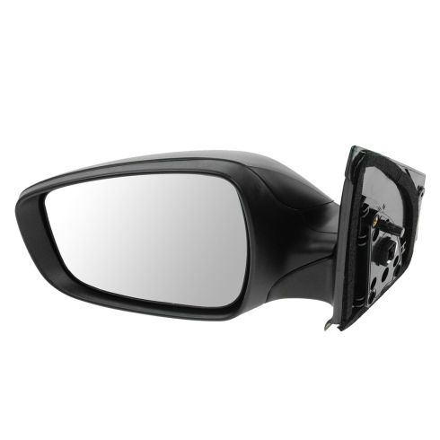 12-13 Hyundai Accent Power Textured Black Mirror LH