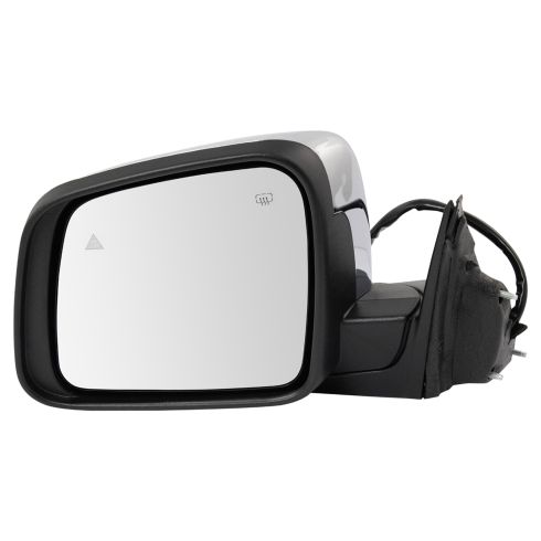 11-13 Jeep Grand Cherokee Power, Htd, w/Memory, Turn Signal, Blind Spot Indicator Chrome Cvr Mir LH