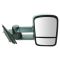 14-15 Chevy Silverado, GMC Sierra 1500, 2500, 3500 Textured Black Manual Telescoping Tow Mirror RH