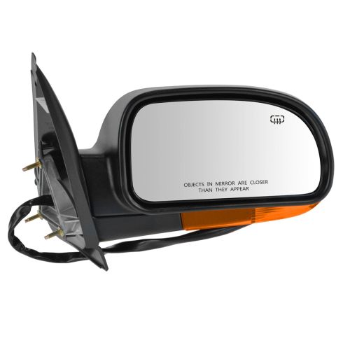 04-07 GM Mid Size SUV Pwr Htd Smooth Fin Mirror Man Fold w/Amber Turn Sig Cvr RH