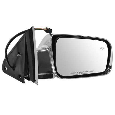 98-99 Suburban, Tahoe, Yukon Power Heated Chrome Mirror RH