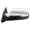10-15 Equinox, Terrain Power Heated Textured Black w/Chrome Cap Mirror w/Convex Insert LH