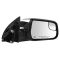 10-15 Equinox, Terrain Power Heated Textured Black w/Chrome Cap Mirror w/Convex Insert RH
