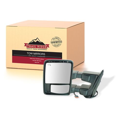 08-16 Ford SD PU Pwr Fold, Pwr Tel, Htd, Mem, Smoke Sig & Clrnce Tow Mirror (w/o Cap) LH (TR)