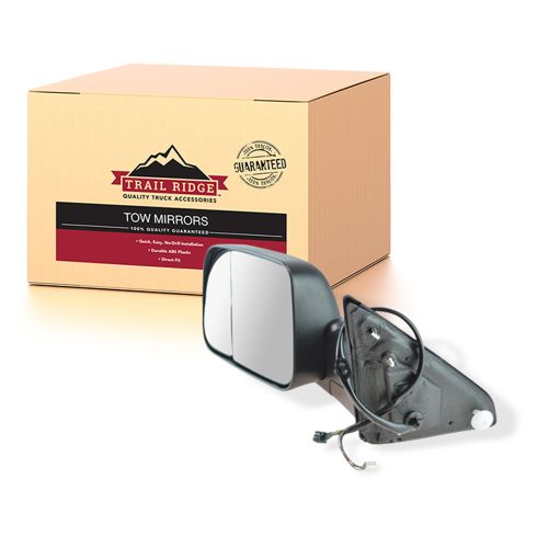 13-15 Ram 1500; 13-14 2500/3500 Pwr Fld, Htd,TS, Pud Lmp, Temp Sensor Txt Blck Tow Mir LH (TR)