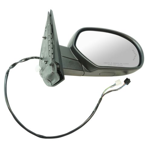 07-08 Silverado, Sierra 1500-3500 New Body Power Folding, Htd, Memory, 7 LED TS Txt Cover Mirror RH