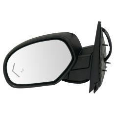 09-14 GM FS SUV Power Folding, Htd, Mem, Puddle Light w/BSM & Chevron TS Textured Cap Mirror LH