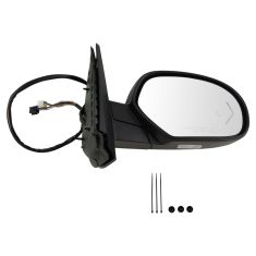 09-14 GM FS SUV Power Folding, Htd, Mem, Puddle Light w/BSM & Chevron TS Textured Cap Mirror RH