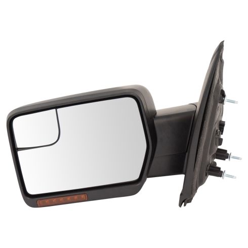 11-14 F150, Raptor Pwr Fld, Htd, Mem, Pud L w/Ambr Rflctr & LED Turn S, Convx Insrt w/PTM Cap Mir LH