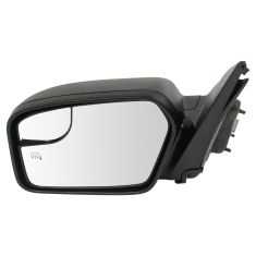 11-12 Ford Fusion Power Heated Puddle Blind Spot Glass Textured Mirror LH