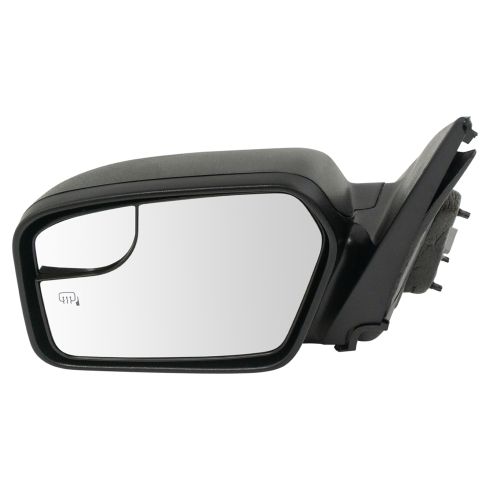 11-12 Ford Fusion Power Heated Puddle Blind Spot Glass Textured Mirror LH