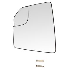 15-17 Ford F150 (w/OE Non Towing Mirror w/Spotter Glass) Dual Heated Mirror Glass w/Backing LH