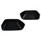 15-18 Ford F150; 17-18 Raptor (w/OE or AF TOW Mirror) UPGRADE Checker Flag Style PTM Mirror Cap PAIR