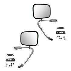 1980-96 Ford Bronco Manual Swing lock Mirror Pair
