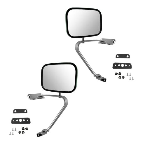1980-96 Ford Bronco Manual Swing lock Mirror Pair