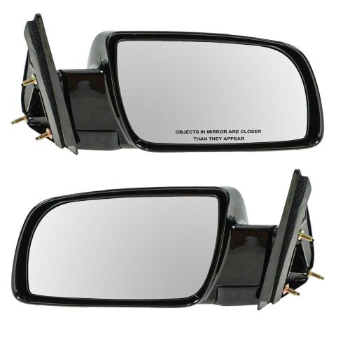 1988-01 Chevy CK Truck Manual Mirror Black Pair