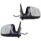 1999-02 Silverado Pwr Htd Blk Chrme Mirror Pair