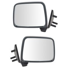 86-97 Nissan PU Truck Manual Mirror Blk Pair