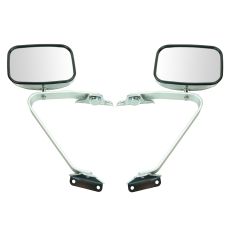 1980-96 Ford Pickup Bronco Mirror Manual Swing Lock Chrome Pair