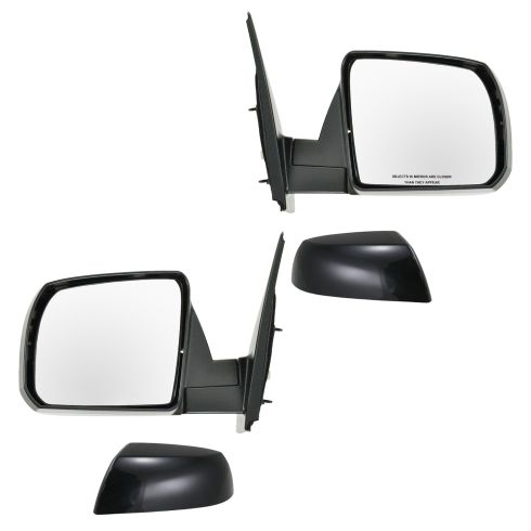 2007-09 Toyota Tundra; 2008-09 Sequoia Pwr Mirror w/Smooth Black Cap PAIR