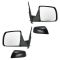 2007-09 Toyota Tundra; 2008-09 Sequoia Pwr Mirror w/Smooth Black Cap PAIR