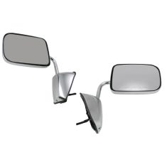 88-93 Dodge Ram Charger Pickup Mirror Chrome Folding Power Pair