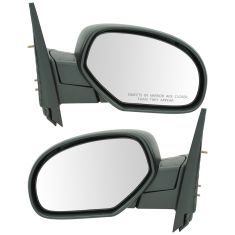 07-10 Chevy Silverado, GMC Sierra Textured Folding Manual Mirror PAIR
