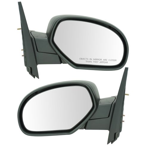 07-10 Chevy Silverado, GMC Sierra Textured Folding Manual Mirror PAIR