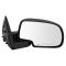 03-07 Chevy Tahoe Pwr Htd w/Smooth Flat Black Cap Mirror PAIR