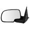 03-07 Chevy Tahoe Pwr Htd w/Smooth Flat Black Cap Mirror PAIR