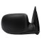 03-07 Chevy Tahoe Pwr Htd w/Smooth Flat Black Cap Mirror PAIR