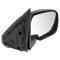 99-02 Sierra Power Heated Mirror Blk w/Flat Blk Cap PAIR