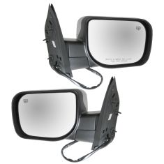 04-06 Nissan Titan Armada; 04-05 QX56 Pwr Htd Mem Pud Lamp Chrme Cover Mirror PAIR