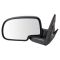 00-06 GM Truck Power Mirror Heated Pud Gloss Blk PAIR