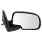 00-06 GM Truck Power Mirror Heated Pud Gloss Blk PAIR