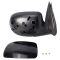 00-06 GM Truck Power Mirror Heated Pud Gloss Blk PAIR