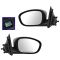 06-10 Dodge Charger Power Textured Fixed Mirror PAIR