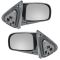 07-10 Hyundai Sante Fe Black w/Smooth Black Cover Power Heated Mirror PAIR