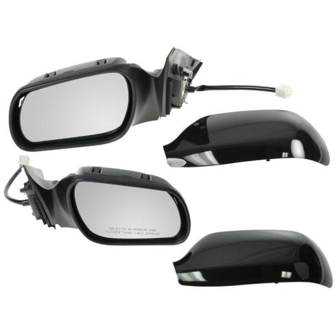 2003-08 Mazda 6 (exc Speed6) Power Gloss Black Mirror PAIR