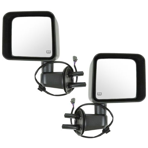 11-12 Jeep Wrangler Power Heated Textured Mirror Pair