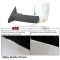 09-11 Dodge Ram 1500 (exc Mega Cab); 10-11 2500 3500 Pwr Htd TS PL Chrme Cap Tow Upgrade Mirror PAIR