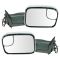 94-97 Dodge Ram 1500 2500 3500 Power TS Chrome Cap Tow (Perf Upgrade 2010 Look) Mirror PAIR