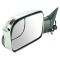 98-01 Dodge Ram 1500; 98-02 2500 3500 Pwr Htd TS Chrome Cap Tow (Perf Upgrade 2010 Look) Mirror PAIR