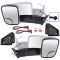 94-01 Dodge Ram 1500; 94-02 2500 3500 Manual TS Chrome Cap Tow (Perf Upgrade 2010 Look) Mirror PAIR