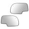 99-07 GM Full Size PU, SUV Power Heated Mirror Glass w/Backing Plate Pair