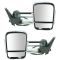 03-07 Sierra. Silverado Power, Heated, Manual Telescoping, w/Clear-Smoked TS Lens Chrome Mirror PAIR